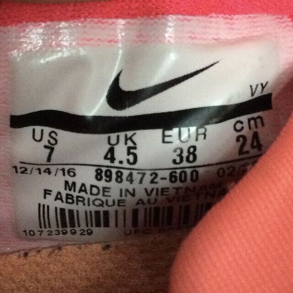 Nike Flex Supreme TR 5 -Womens Sz 7-Pink Ombre -Running/Jogging Shoes 898472-600 - Picture 10 of 10